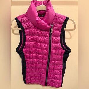 NWOT Calvin Klein Performance Fuschia Pink Down Fill Puffer Vest Women’s XS